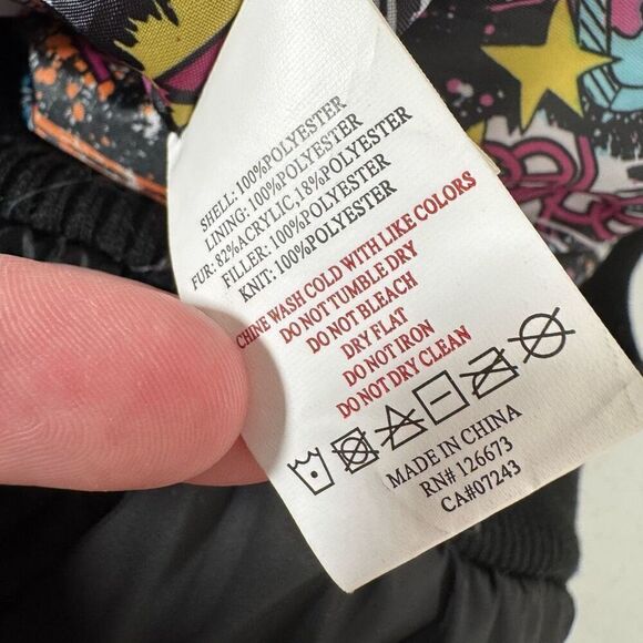 Ecko Red Women’s Black Zip Up Puffer Jacket Size XL Polyester HipHop Style - Picture 11 of 11